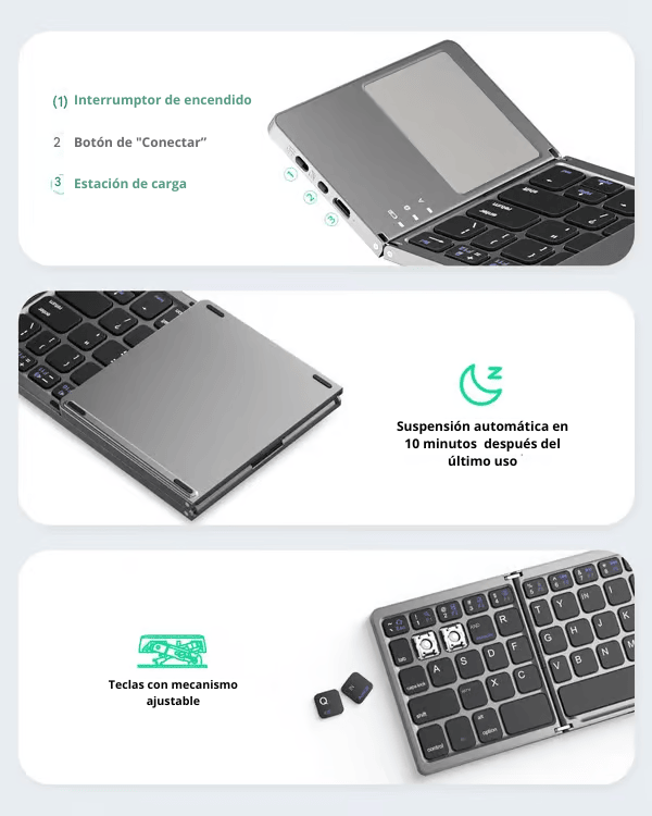 Teclado Plegable Portátil