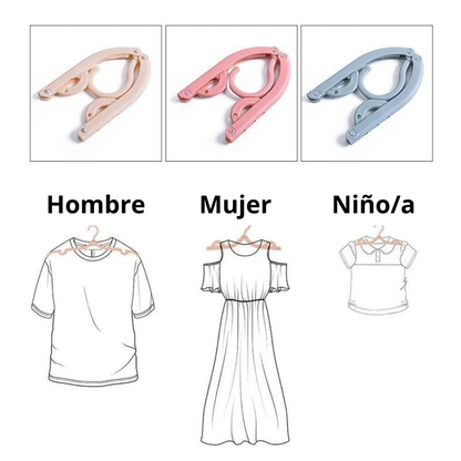 Pack de 5 Perchas Plegables Velquia (5+5 Gratis)