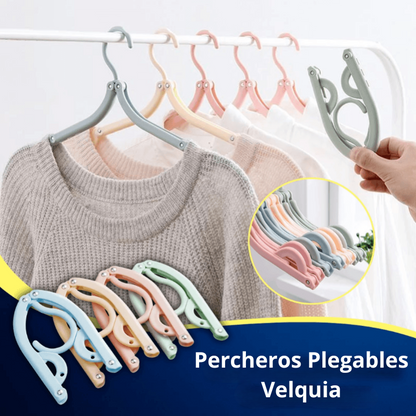Pack de 5 Perchas Plegables Velquia (5+5 Gratis)