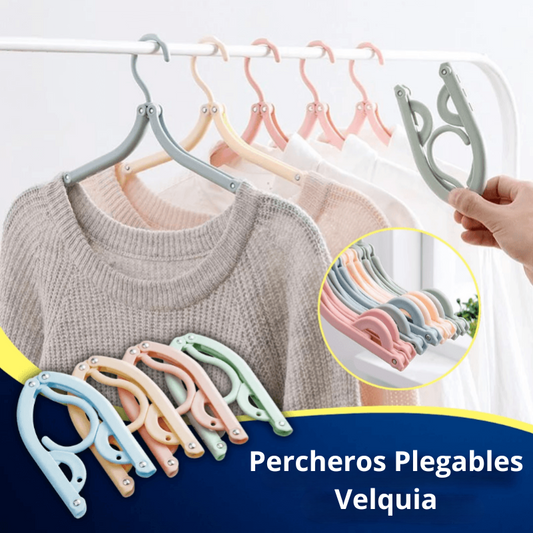 Pack de 5 Perchas Plegables Velquia (5+5 Gratis)