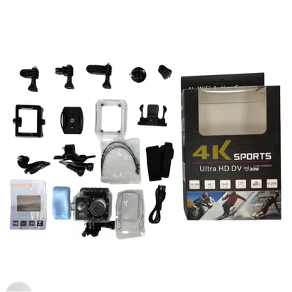 Camara Deportiva 4K + Accesorios y Soportes De Regalo